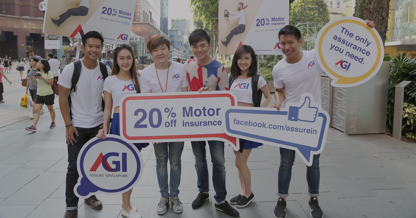 Assure General Insurance team at its Orchard Road roadshow